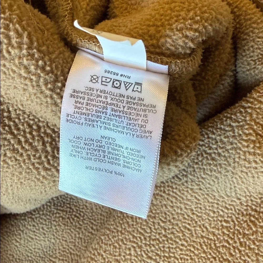 Express Sherpa Fleece Hoodie – Camel Brown – Size L